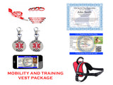 Service Dog Vest w/ Handle Deluxe Registration Package - USA Service Animal Registration