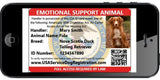 Emotional Support Animal Lightweight Mesh Deluxe Registration Package - USA Service Animal Registration