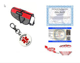 Service Dog Light Weight Mesh Vest Deluxe Registration Package - USA Service Animal Registration
