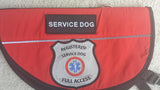 Registered Service Dog Patch (Set of Two) - USA Service Animal Registration