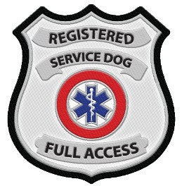 Registered Service Dog Patch (Set of Two) - USA Service Animal Registration